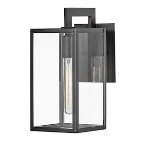 Max - 1 Light Small Outdoor Wall Lantern in Transitional Style - 6 Inches Wide by 13.25 Inches High