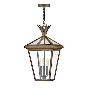 Palma - 3 Light Outdoor Large Hanging Lantern In Transitional Style-21.5 Inches Tall and 12 Inches Wide - 1094198