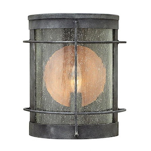 Newport - One Light Outdoor Wall Sconce in Traditional-Coastal Style - 7 Inches Wide by 9.25 Inches High