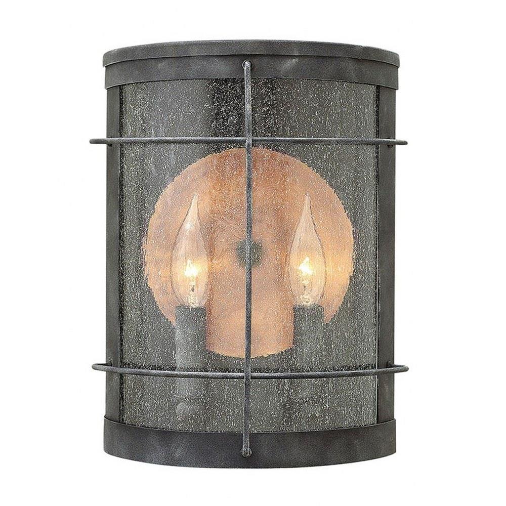 repræsentant Indvending Ordinere Hinkley Lighting - 2624 - Newport - Two Light Outdoor Wall Sconce in  Traditional-Coastal Style - 9 Inches Wide by 12 Inches High