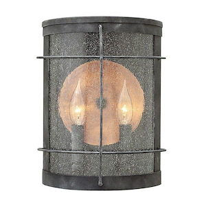 Newport - Two Light Outdoor Wall Sconce in Traditional-Coastal Style - 9 Inches Wide by 12 Inches High - 1333597