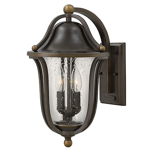 Bolla - Outdoor Wall Lantern Solid Brass Approved for Wet Locations in Transitional Style - 9 Inches Wide by 15.75 Inches High - 1333542
