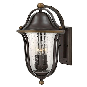 Bolla - Outdoor Wall Lantern Solid Brass Approved for Wet Locations in Transitional Style - 11 Inches Wide by 18.75 Inches High - 1333663