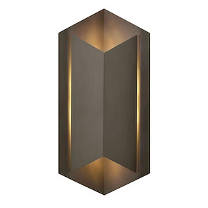 Lex - 1 Light Large Outdoor Wall Sconce in Modern Style - 10.5 Inches Wide by 22 Inches High