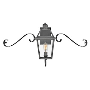 Nouvelle - 1 Light Small Outdoor Wall Lantern in Traditional Style - 37 Inches Wide by 18.5 Inches High - 1267354