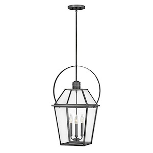 Nouvelle - Three Light Outdoor Medium Hanging Lantern - 1267404