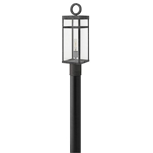 Porter - 1 Light Medium Outdoor Post or Pier Mount Lantern in Transitional Style - 6.5 Inches Wide by 22.75 Inches High