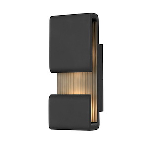 Contour - 16W LED Small Outdoor Wall Lantern in Modern Style - 4 Inches Wide by 15 Inches High - 820159