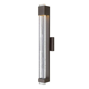 Glacier - 11.5W LED Large Outdoor Wall Lantern in Modern Style - 4.75 Inches Wide by 28 Inches High - 600006