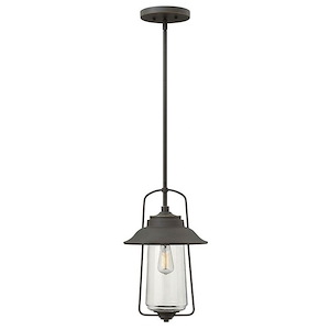 Belden Place - One Light Outdoor Hanging Lantren in Traditional-Transitional-Coastal Style - 10 Inches Wide by 16.5 Inches High - 1333599