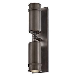 Pratt - 14W 2 LED Mediuml Outdoor Wall Lantern In Modern Style-19 Inches Tall and 5 Inches Wide - 1320213