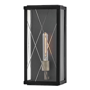 Monte - 8W 1 LED Mediuml Outdoor Wall Lantern-16 Inches Tall and 7.5 Inches Wide - 1320128
