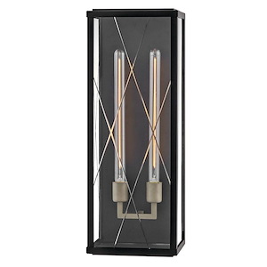 Monte - 20W 2 LED Large Outdoor Wall Lantern-25 Inches Tall and 9.25 Inches Wide - 1320165