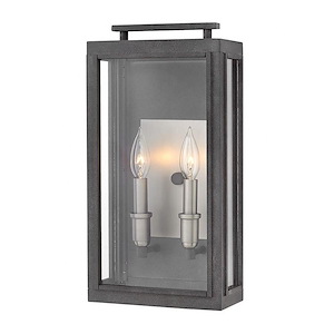 Sutcliffe - 2 Light Medium Outdoor Wall Lantern in Traditional Style - 9 Inches Wide by 17 Inches High
