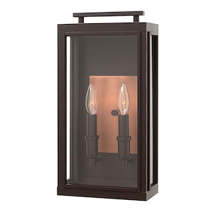 Sutcliffe - 2 Light Medium Outdoor Wall Lantern in Traditional Style - 9 Inches Wide by 17 Inches High