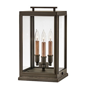 Sutcliffe - 3 Light Large Outdoor Pier Mount Lantern in Traditional Style - 10.25 Inches Wide by 18 Inches High