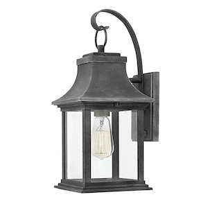 Adair - 1 Light Medium Outdoor Wall Mount in Traditional Style - 16.5 Inches High and 7.5 Inches Wide
