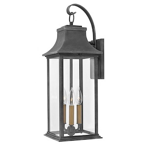 Adair - 3 Light Large Outdoor Wall Mount in Traditional Style - 8.5 Inches Wide by 24.5 Inches High