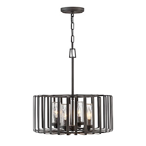 Reid - 4 Light Outdoor Medium Chandelier in Transitional Style - 20 Inches Wide by 21 Inches High - 1053802