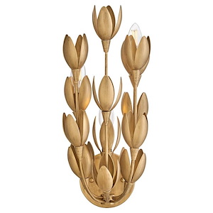 Flora - 15W 3 LED Large Wall Sconce In Bohemian Style-17.25 Inhces Tall and 7 Inches Wide