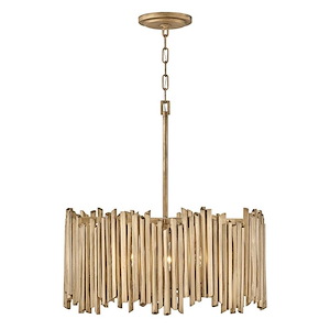 Roca - 5 Light Medium Drum Chandelier In Transitional and Modern Style-26 Inches Tall and 24 Inches Wide - 1212915