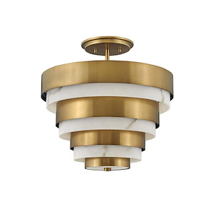Echelon - 3 Light Chandelier in Transitional-Mid-Century Modern Style - 15.5 Inches Wide by 15.75 Inches High