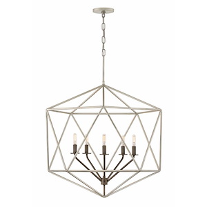 Astrid - 5 Light Large Open Frame Chandelier in Transitional Style - 28 Inches Wide by 34.25 Inches High