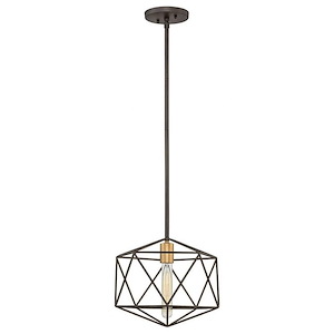 Astrid - 1 Light Small Pendant in Transitional Style - 12 Inches Wide by 10.5 Inches High