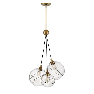 Skye - 3 Light Pendant in Modern-Bohemian Style - 18.25 Inches Wide by 36.5 Inches High - 1001469