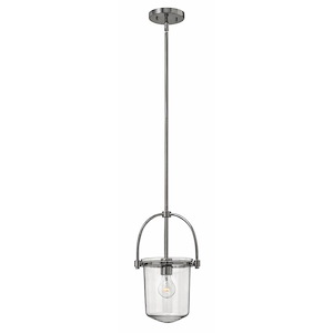 Clancy - 1 Light Small Pendant in Traditional-Transitional-Rustic Style - 10 Inches Wide by 15.5 Inches High