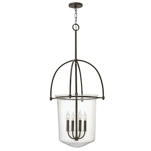 Clancy - 4 Light Large Pendant in Traditional-Transitional-Rustic Style - 19.25 Inches Wide by 43.5 Inches High - 759236