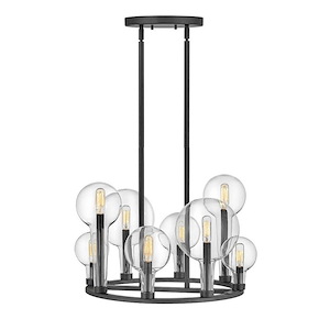 Alchemy - Eight Light Medium Chandelier in Transitional-Industrial Style - 24.25 Inches Wide by 16.25 Inches High