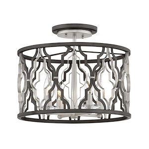 Portico - Four Light Semi-Flush Mount in Transitional Style - 16 Inches Wide by 14.5 Inches High - 1333472