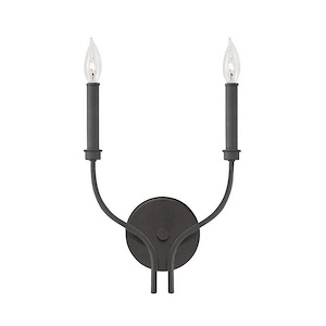 Alister - Two Light Wall Sconce in Traditional-Transitional Style - 10.75 Inches Wide by 14.25 Inches High