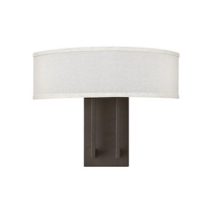 Hampton - 2 Light Wall Sconce in Transitional Style - 15 Inches Wide by 12 Inches High