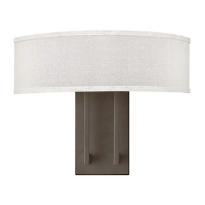 Hampton - 2 Light Wall Sconce in Transitional Style - 15 Inches Wide by 12 Inches High