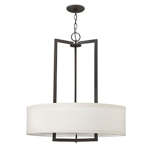 Hampton - 3 Light Medium Drum Chandelier in Transitional Style - 26 Inches Wide by 30.25 Inches High
