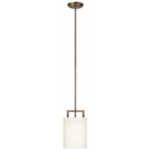 Hampton - 1 Light Small Pendant in Transitional Style - 7 Inches Wide by 11.75 Inches High - 759259