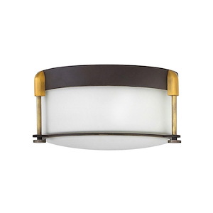 Colbin - 2 Light Medium Flush Mount in Transitional Style - 12.5 Inches Wide by 4.75 Inches High