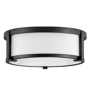 Lowell - 2 Light Medium Flush Mount in Transitional Style - 13.25 Inches Wide by 4.75 Inches High