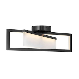 Folio - 30W 1 LED Medium Flush Mount in Modern Style - 23 Inches Wide by 8 Inches High