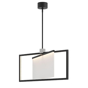 Folio - 42W 1 LED Medium Pendant in Modern Style - 30 Inches Wide by 15.5 Inches High
