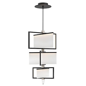 Folio - 108W 1 LED Large 3-Tier Chandelier in Modern Style - 30 Inches Wide by 44.5 Inches High