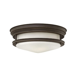 Hadley - 2 Light Medium Flush Mount in Traditional-Transitional-Coastal Style - 12 Inches Wide by 4.75 Inches High