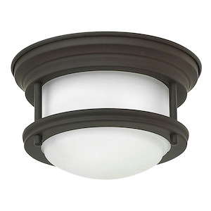 Hadley - 16W LED Mini Flush Mount in Traditional-Transitional-Coastal Style - 7.75 Inches Wide by 4.5 Inches High