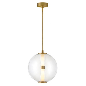 Elin - 14W LED Medium Globe Pendant-15.5 Inches Tall and 14 Inches Wide