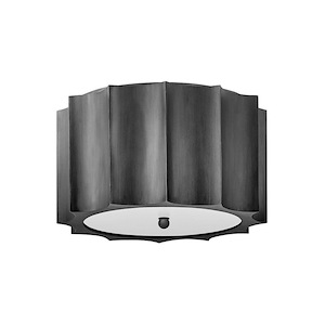 Gia - 2 Light Medium Flush Mount In Modern and Glam Style-7.75 Inches Tall and 14 Inches Wide - 1094212