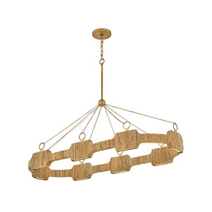 Raffi - 30 LED Linear Chandelier In Modern Style-36.5 Inches Tall and 52 Inches Wide - 1295956