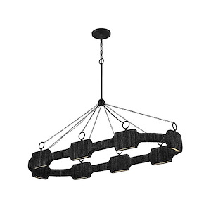Raffi - 30W LED Large Linear Chandelier-36.5 Inches Tall and 52 Inches Wide - 1334913