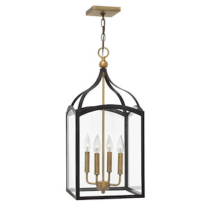 Clarendon - 4 Light Medium Open Frame Foyer in Traditional Style - 12 Inches Wide by 26.5 Inches High - 496663
